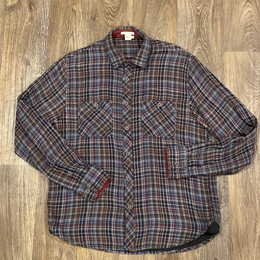 carbon 2 cobalt Men’s Flannel Long Sleeve Medium